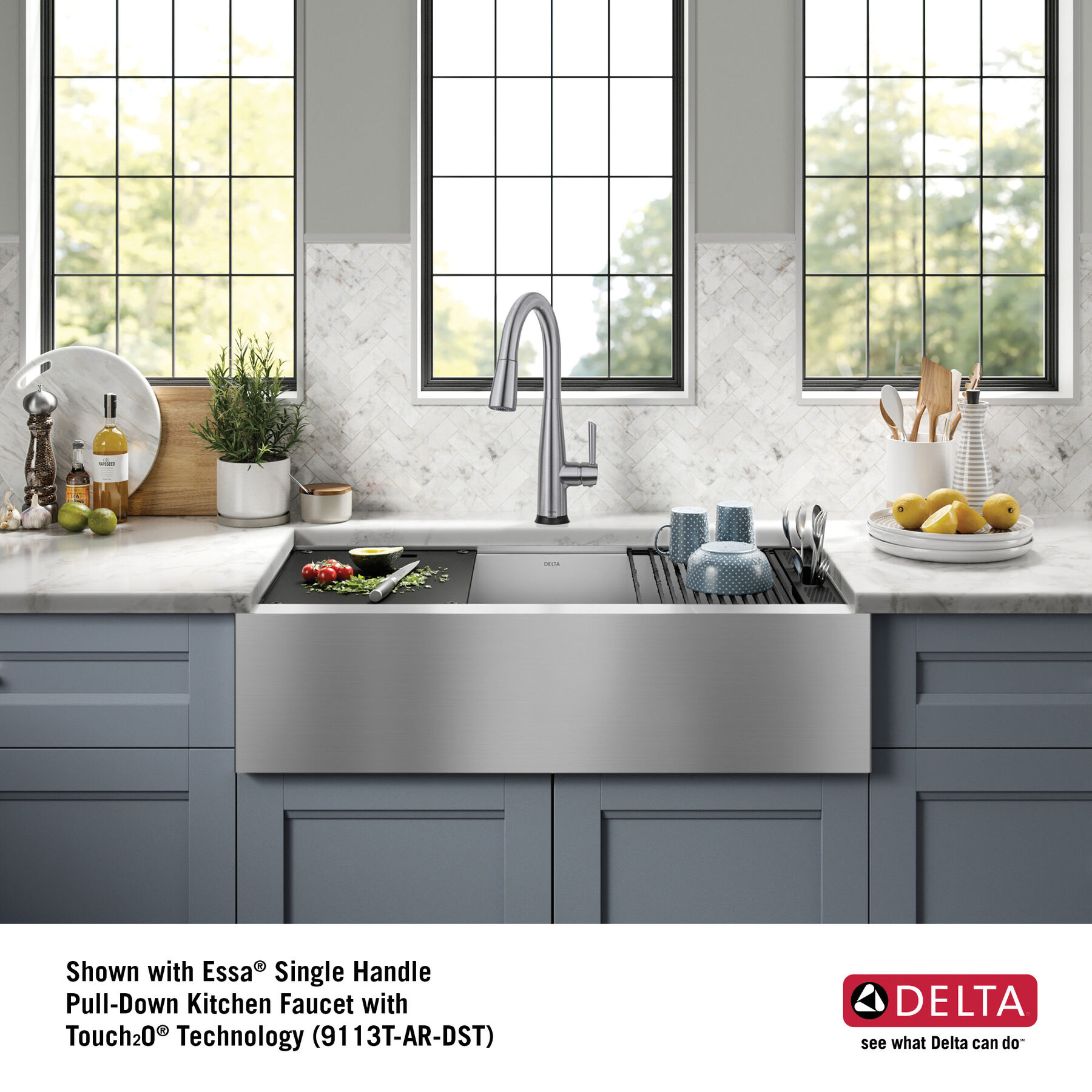 36” Workstation Undermount Single Bowl 16 Gauge Stainless Steel Farmhouse Apron Front Kitchen Sink with WorkFlow™ Ledge and Accessories, image 14